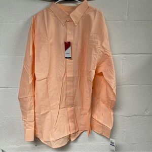NWT IZOD Mens Long Sleeve Button Down Dress Shirt Size 2XL Big & Tall